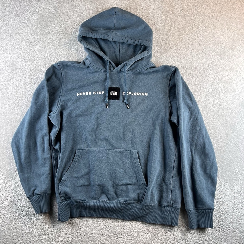 North Face Never Stop Exploring Hoodie Sweatshirt Mens M READ